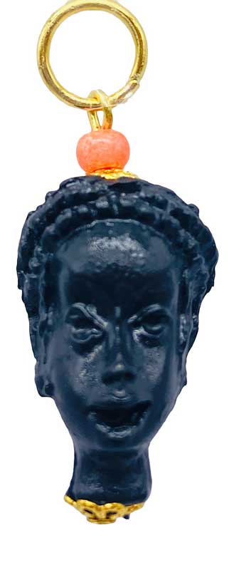 African Head Man amulet (plastic)