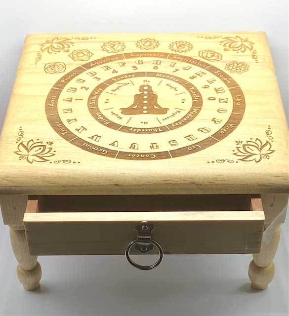 11 1/2x 11 1/2" Pendulum altar table